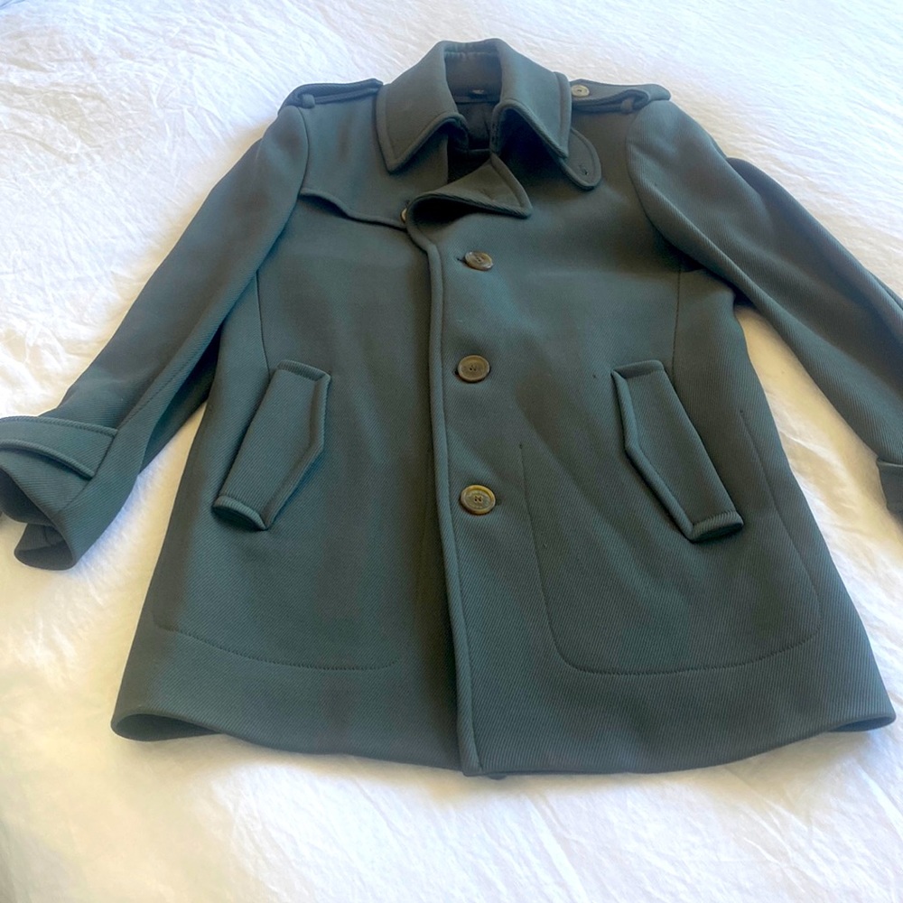 VIKTOR & ROLF Monsieur men’s virgin wool trench coat size 48 green